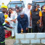 Dr Bawumia laying the foundation for work to begin